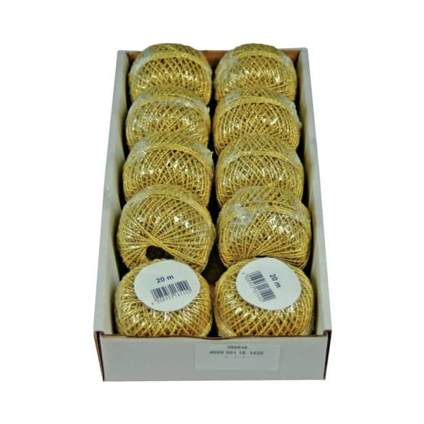 10 Stück GOLDINA Kordel 4008 001015 1020/, 1mm x gold 4008953161492 GOLDINA 20 Meter