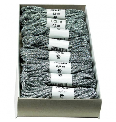 Kordel 474703051225, 3mm x 2,5m, silber