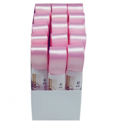 Doppelsatinband 1172015211503, 15mm x 3m, rosa