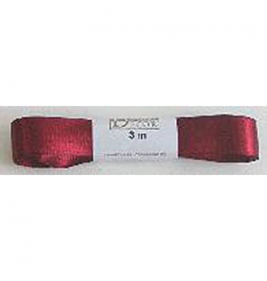 Doppelsatinband 1172015261503, 15mm x 3m, weinrot