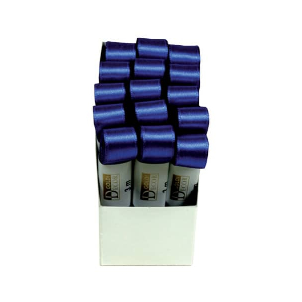 15 Stück GOLDINA Doppelsatinband 1172015351503, Satin, 15mm x 3m, ultramarinblau 4008953230440 GOLDINA 3 Meter