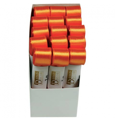 Geschenkband 1172015401503, ohne, 15mm x 3m, orange