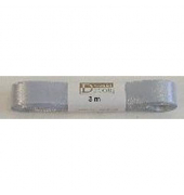 Doppelsatinband 1172015051503, 15mm x 3m, silber