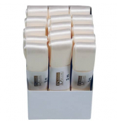 Doppelsatinband 1172025021503, 25mm x 3m, creme