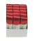 Doppelsatinband 1172025201503, 25mm x 3m, rot