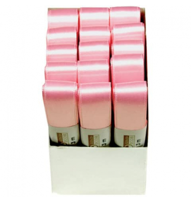 Doppelsatinband 1172025211503, 25mm x 3m, rosa
