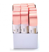 Doppelsatinband 1172025421503, 25mm x 3m, aprico