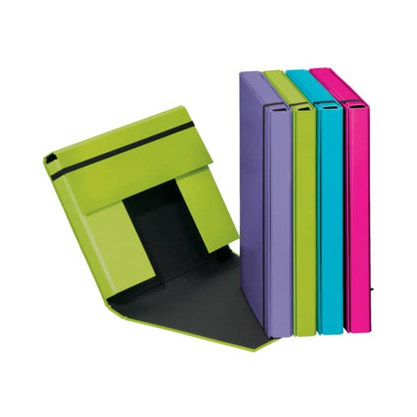 6 Stück Pagna Heftbox Trend 21308-00, A4 farbig sortiert, 4cm Füllhöhe, Karton laminiert 4009212016461 Pagna