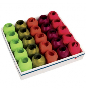 Eikn&auml;uel Sortiment 3  353-302, ohne, 10mm x 20m, hell-gr&uuml;n/gr&uuml;n/braun/rot/bordo sortiert