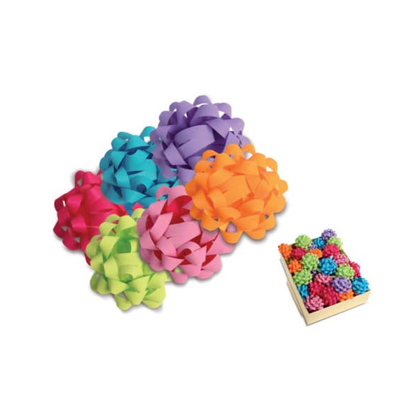 40 Stück Präsent 353 40-102 D9cm Rosette kräftig matt sort. 4009236090010 HEAD