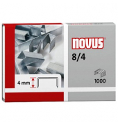 Heftklammern 8/4, 040-0130, Stahldraht verzinkt, Heftleistung 15 Blatt max.