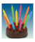 Geburtstagskerze 550333 Aufschrift Happy Birthday farbig sortiert 5x6,3cm 