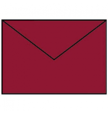 Designbriefumschlag Paperado 16400572, C6, nassklebend, 100g, rosso gerippt