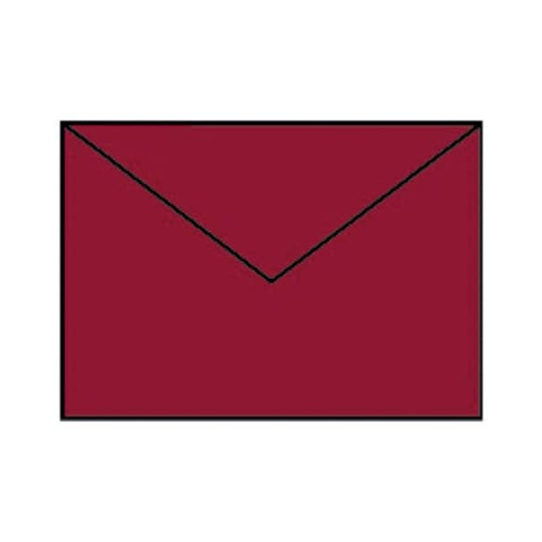 50 Stück Rössler Designbriefumschlag Paperado 16400572, C6, nassklebend, 100g, rosso 4014969035559 Rössler