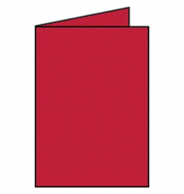 Blanko-Grußkarten Faltkarte 16401036 A5 148mm x 210mm (BxH) 220g rot