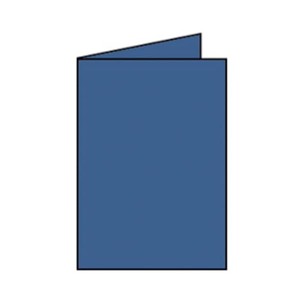 50 Stück Rössler Blanko-Grußkarten Faltkarte 16401090 A5 148mm x 210mm (BxH) 220g jeans 4014969044599 Rössler