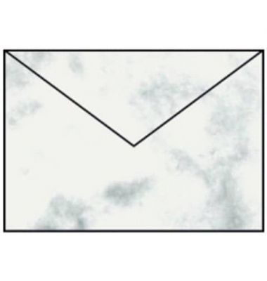 Designbriefumschlag Paperado 16401114, C5, nassklebend, 100g, grau marmora