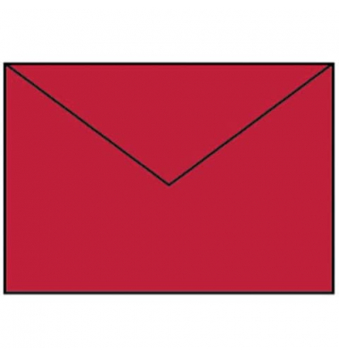 Designbriefumschlag Paperado 16401136, C5, nassklebend, 100g, rot matt