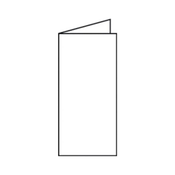 50 Stück Rössler Blanko-Grußkarten Faltkarte 16400309 DIN lang hoch doppelt 100mm x 210mm (BxH) 220g weiß 4014969047194 Rössler