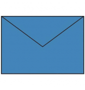 Designbriefumschlag Paperado 16401196, C5, nassklebend, 100g, stahlblau