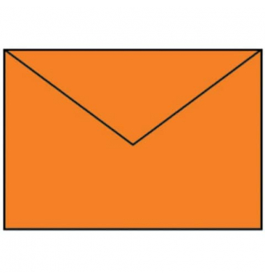 Briefumschlag 16401121 C5 ohne Fenster nassklebend 100g gerippte Oberfläche mit hellem Seidenfutter orange gerippt