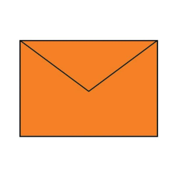 50 Stück Rössler Designbriefumschlag Paperado 16401121, C5, nassklebend, 100g, orange 4014969150702 Rössler