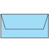 Designbriefumschlag Paperado 164002124, Din Lang, nassklebend, 100g, aqua gerippt