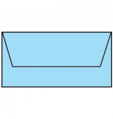 Briefumschlag 164002124 Din Lang ohne Fenster nassklebend 100g gerippte Oberfläche mit hellem Seidenfutter aqua gerippt