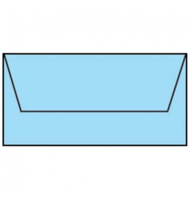 Designbriefumschlag Paperado 164002124, Din Lang, nassklebend, 100g, aqua gerippt