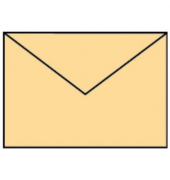 Designbriefumschlag Paperado 164005122, C6, nassklebend, 100g, melon gerippt