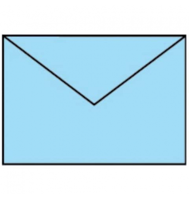 Designbriefumschlag Paperado 164005124, C6, nassklebend, 100g, aqua gerippt