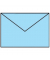 Designbriefumschlag Paperado 164005124, C6, nassklebend, 100g, aqua gerippt