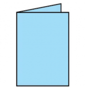 Blanko-Grußkarten Faltkarte 164006124 A5 105mm x 148mm (BxH) 220g aquablau