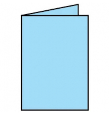 Blanko-Grußkarten Faltkarte 164006124 A5 105mm x 148mm (BxH) 220g aquablau