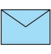 Designbriefumschlag Paperado 164007124, C7, nassklebend, 100g, aquablau
