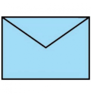 Designbriefumschlag Paperado 164007124, C7, nassklebend, 100g, aquablau