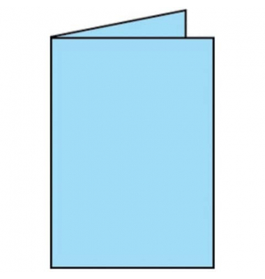 Blanko-Grußkarten Faltkarte 164010124 A5 148mm x 210mm (BxH) 220g aquablau