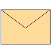 Designbriefumschlag Paperado 164011122, C5, nassklebend, 100g, melon gerippt