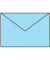 Designbriefumschlag Paperado 164011124, C5, nassklebend, 100g, aqua gerippt