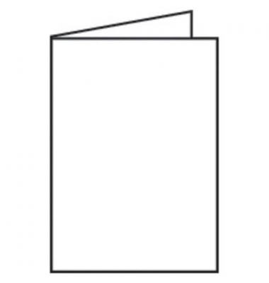 Blanko-Grußkarten Faltkarte 16401909 DIN B6  Hoch doppelt 120mm x 169mm (BxH) 240g weiß