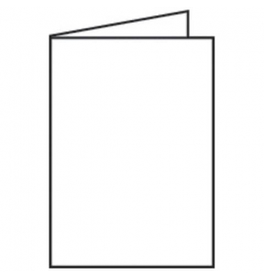 Blanko-Gru&szlig;karten Faltkarte 16401909 DIN B6  Hoch doppelt 12cm x 169mm (BxH) 240g wei&szlig;