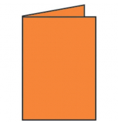 Blanko-Gru&szlig;karten Faltkarte 16401921 DIN B6  Hoch doppelt 12cm x 169mm (BxH) 240g orange