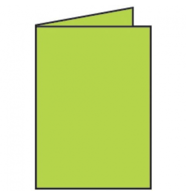 Blanko-Grußkarten Faltkarte 16401922 DIN B6  Hoch doppelt 120mm x 169mm (BxH) 240g maigrün