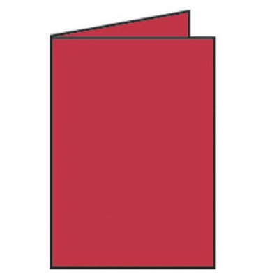 Blanko-Gru&szlig;karten Faltkarte 16401936 DIN B6  Hoch doppelt 12cm x 169mm (BxH) 240g ohne rot
