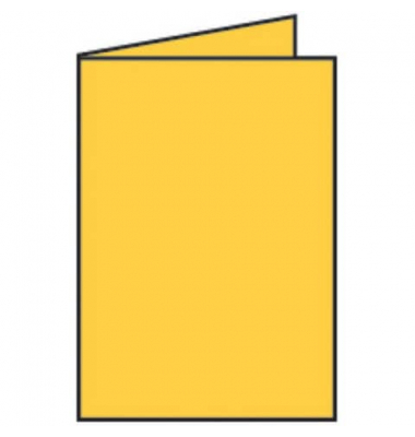Blanko-Grußkarten Faltkarte 16401943 DIN B6  Hoch doppelt 120mm x 169mm (BxH) 240g ocker
