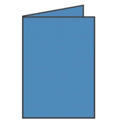 Blanko-Gru&szlig;karten Faltkarte 16401996 DIN B6  Hoch doppelt 12cm x 169mm (BxH) 240g ohne stahlblau