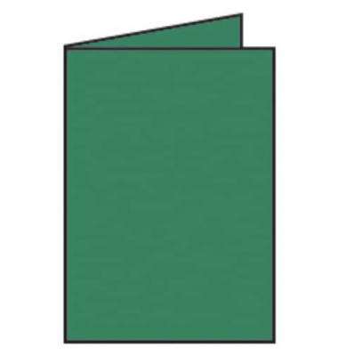 Blanko-Gru&szlig;karten Faltkarte 16401997 DIN B6  Hoch doppelt 12cm x 169mm (BxH) 240g tannengr&uuml;n