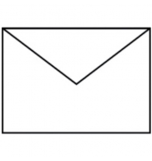 Designbriefumschlag 16402009, B6, nassklebend, 100g, weiß