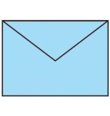 Designbriefumschlag Paperado 164020124, B6, nassklebend, 100g, aqua gerippt