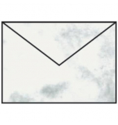 Designbriefumschlag Paperado 16402014, B6, nassklebend, 100g, grau marmora